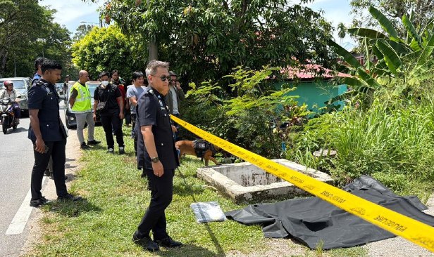 Kanak-kanak memancing jumpa mayat dalam longkang