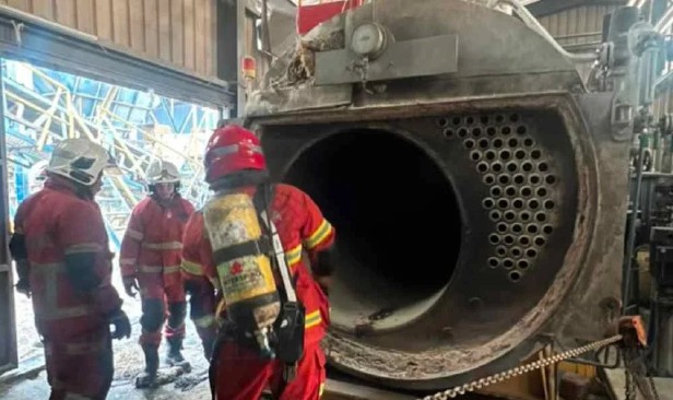 Pekerja kilang maut kebakaran dandang kilang besi, melecur seluruh badan