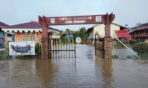 Lebih 600 penduduk Long Bemang terjejas banjir