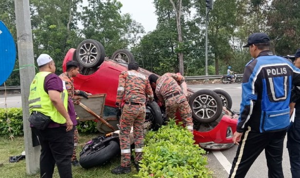 Tidak sangka saksi kemalangan membabitkan bapa sendiri