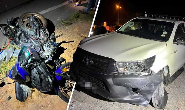 Bapa maut, anak parah selepas pikap potong di garisan berkembar