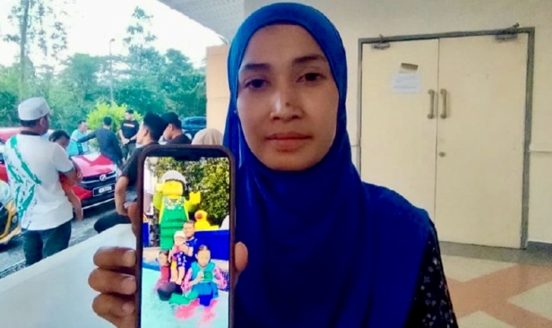 "Arwah suami pilih tema warna merah untuk sekeluarga tapi tak sempat pakai pagi raya"