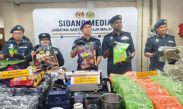 Kastam rampas dadah bernilai RM300 juta April hingga Jun