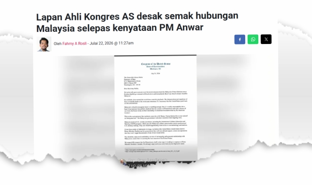 MAPIM, ABIM, SEJAGAT anjur himpunan bantah campur tangan AS esok
