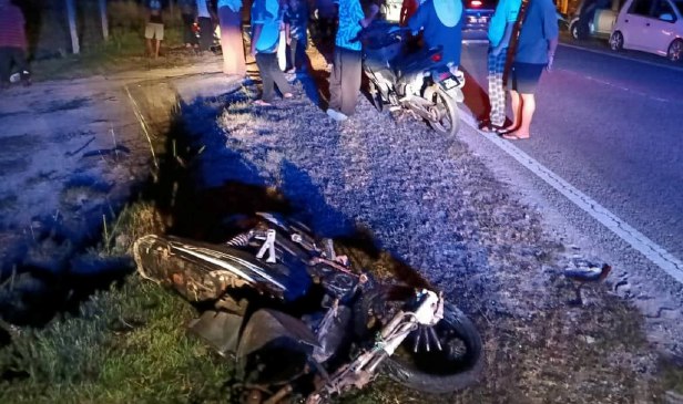 Pelajar Tingkatan Empat maut, motosikal dirempuh kereta di Kampung Mangkuk