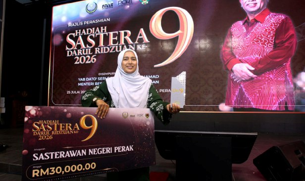 Penolong Pengarang Berita BH diumum Sasterawan Negeri Perak