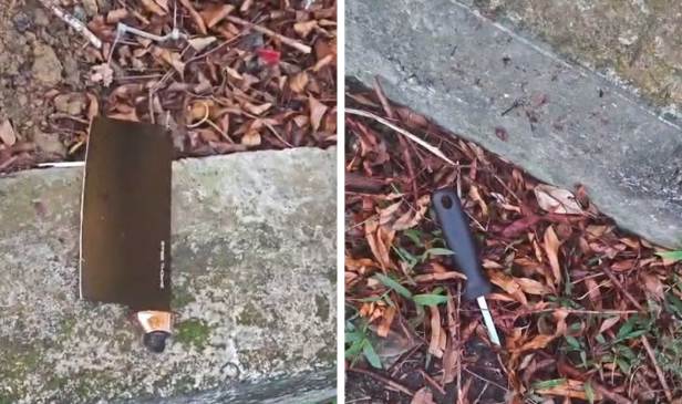 Penghuni pangsapuri campak pisau, gunting, pelanggan sedang makan nyaris cedera