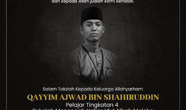 Ahmad Zahid ucap takziah atas pemergian pelajar SM Imtiaz Ulul Albab Melaka