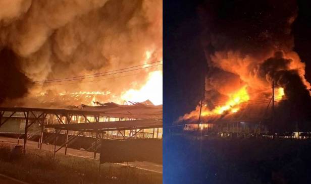 Rumah panjang terbakar, 138 penduduk tinggal sehelai sepinggang