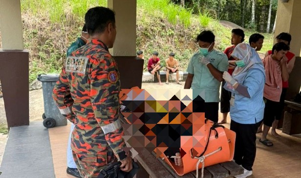 Pemuda lemas di air terjun ketika berkelah