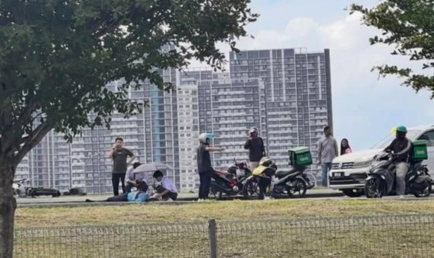 Dua pelajar cedera kemalangan tiga kenderaan