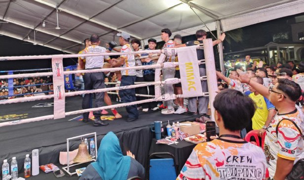 Perlawanan akhir MIMAC 3.0 kecoh peserta Morocco serang penonton