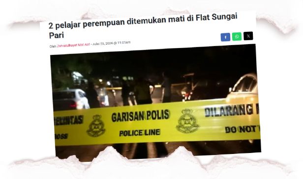 2 pelajar jatuh bangunan: Ada keluarga datang cari sebelum mereka ditemui mati - Pengawal keselamatan