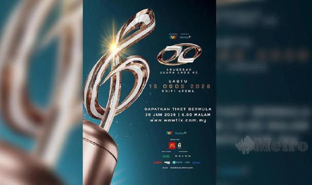 Tiket AJL 40 mula dijual