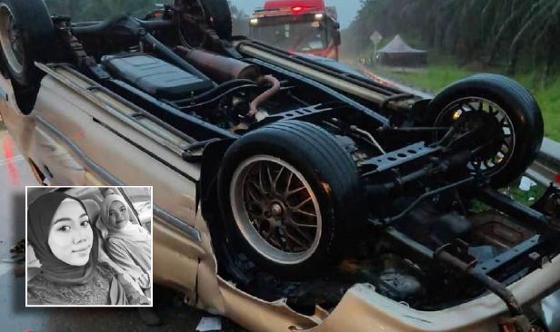 2 beradik maut nahas jalan raya