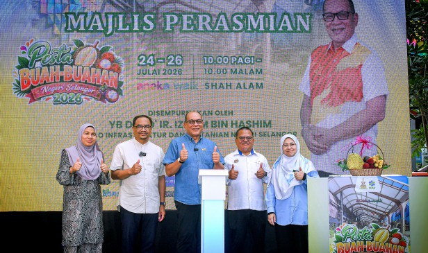 15 jenis buah tempatan berjumlah 40 tan sempena Pesta Buah-buahan Tempatan Selangor - Exco Pertanian