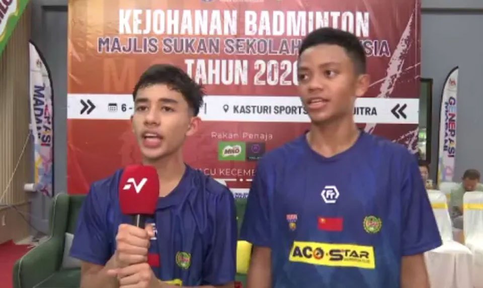 'Pasangan ustaz' juara beregu MSSM, tarik perhatian Boon Heong