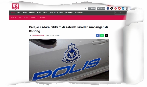 'Anak saya bukan sasaran, dia cuma tak sempat lari' - Bapa pelajar ditikam