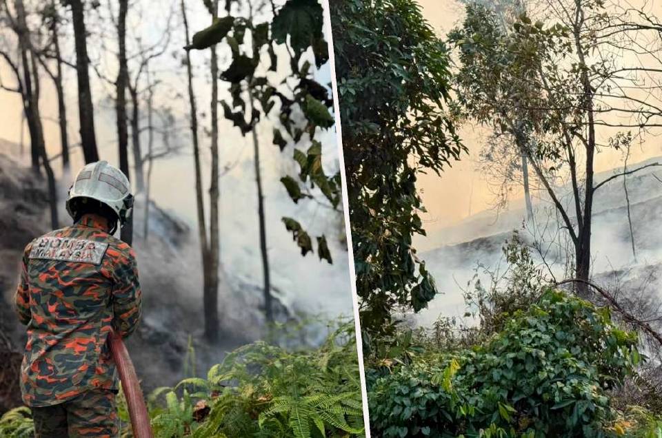 Kawasan berbukit 4 hektar terbakar di Puncak Alam, 2 sekolah diarah tutup