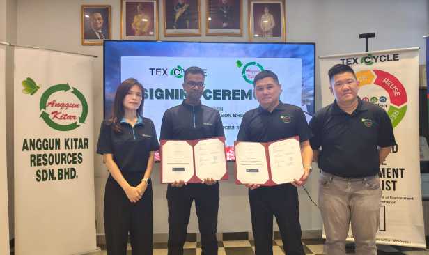 Tex Cycle, Anggun Kitar jalin kerjasama pengurusan sisa berjadual
