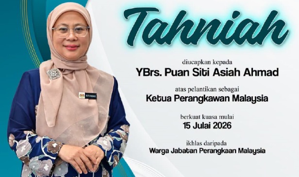Siti Asiah Ahmad dilantik sebagai Ketua Perangkawan Malaysia ke-10