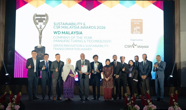 WD Malaysia dapat 3 pengiktirafan atas usaha pacu infrastruktur AI lebih mampan