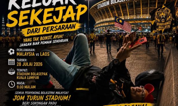 Lekir 'keluar sekejap dari persaraan', seru Ultras Malaya sokong Harimau Malaya