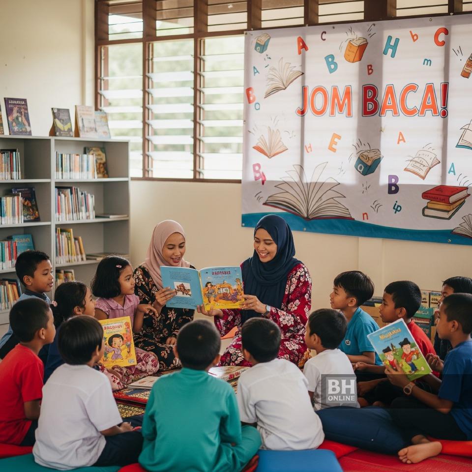 cikgu ajar baca