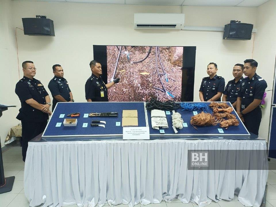 Geng Daud giat mencuri kabel tumpas, 5 ditahan
