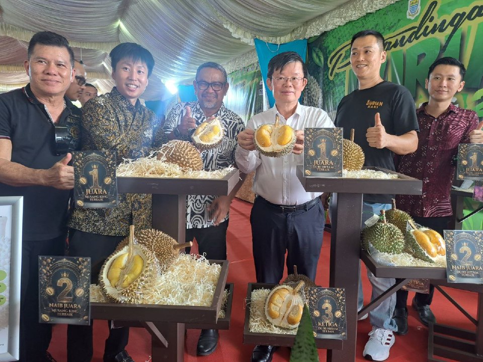 Harga durian di Pulau Pinang masih tinggi, Musang King, Duri Hitam RM38 sekilogram - FAMA