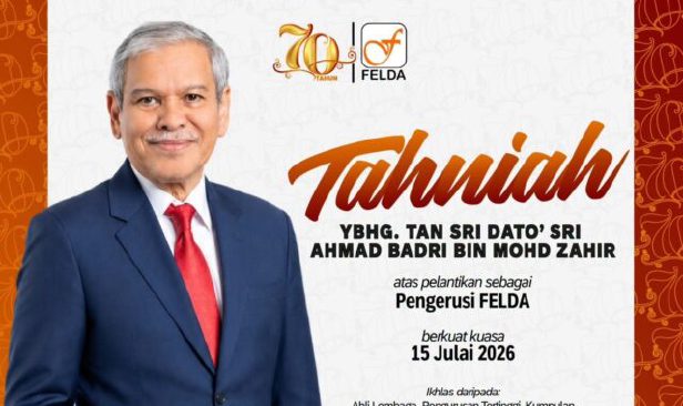 Ahmad Badri dilantik sebagai Pengerusi baharu FELDA